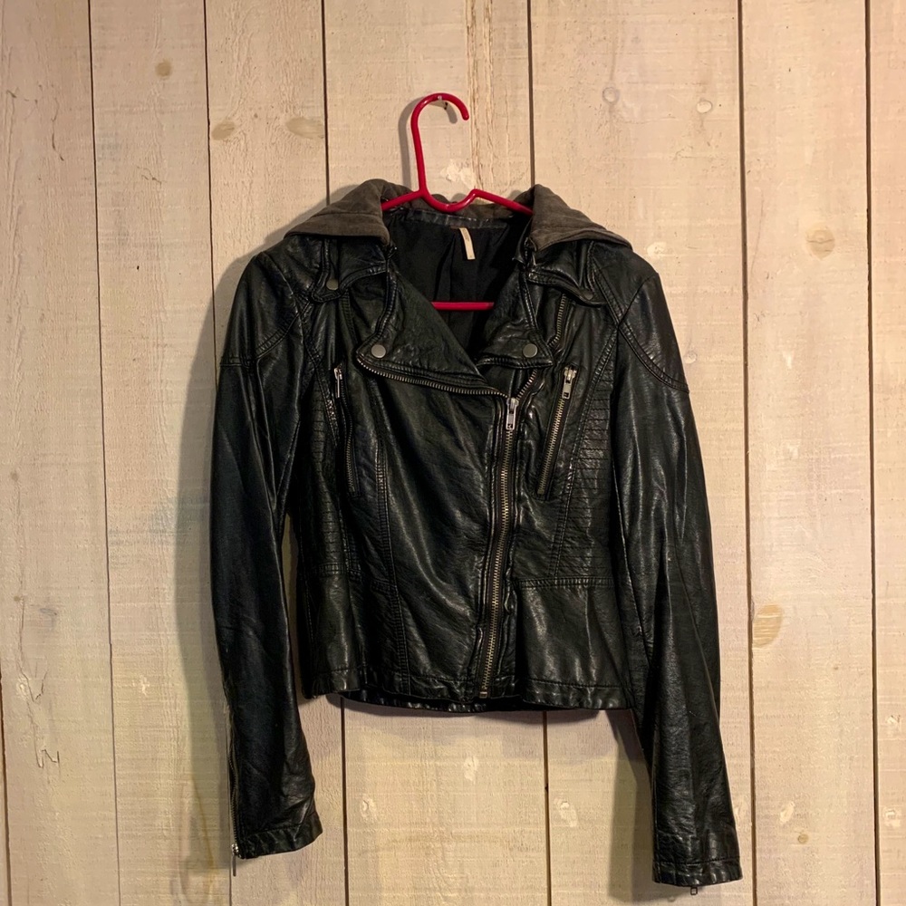 Free People Vegan Leather Jacket